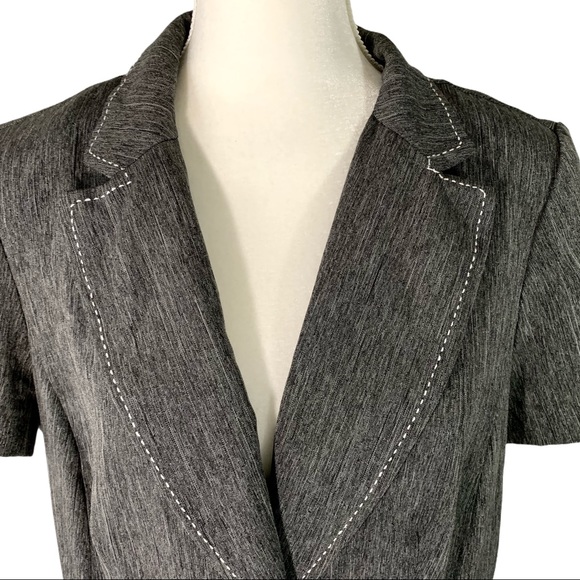 🎀 Sweet Suit Gray Tailored Fitted Blazer- M - Picture 5 of 9